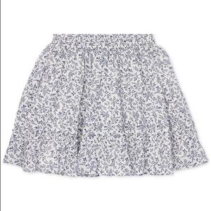 NWT Polo Ralph Lauren Blue&White Floral mini skirt